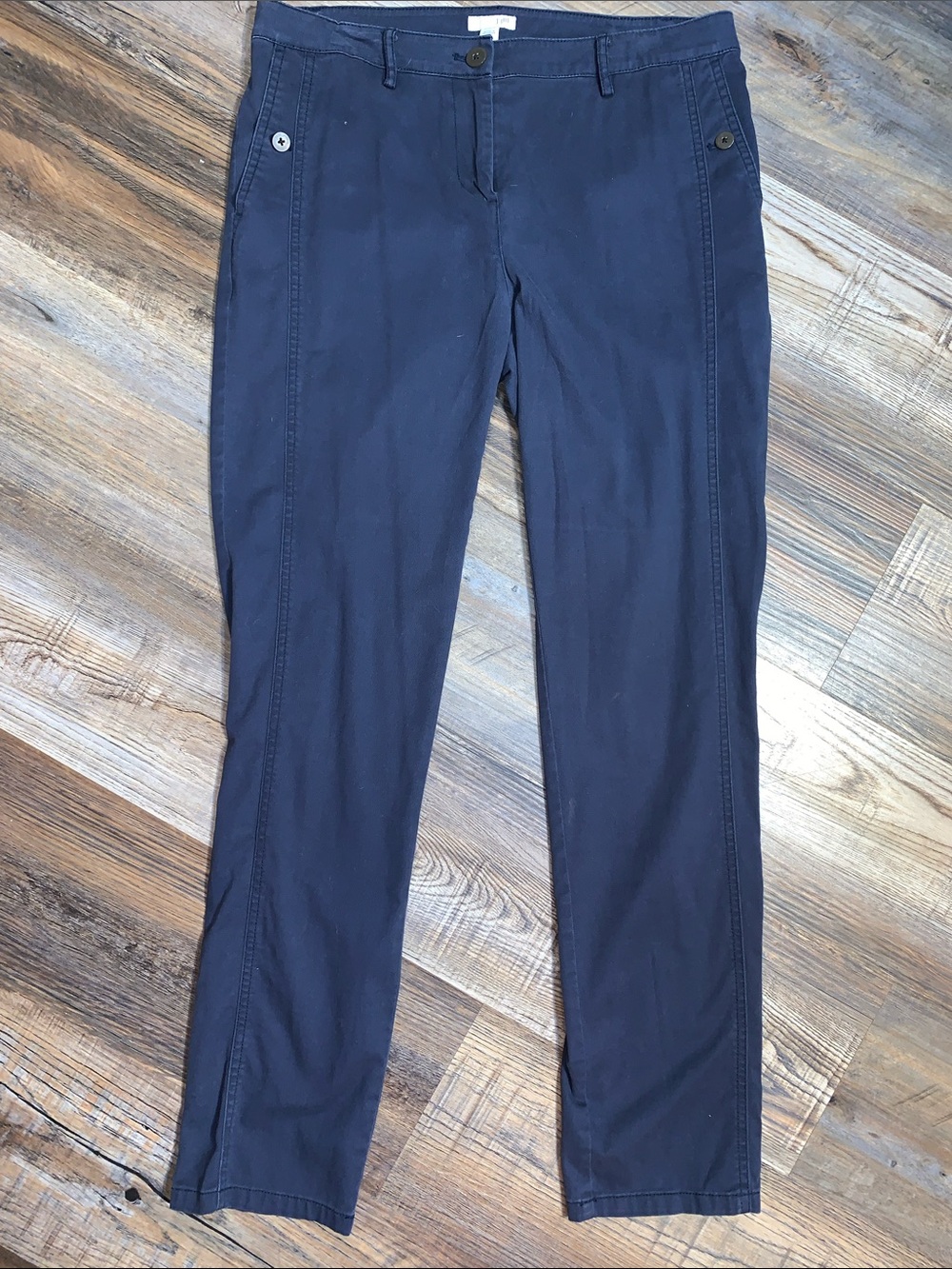J. Jill Navy Straight-Leg Pants